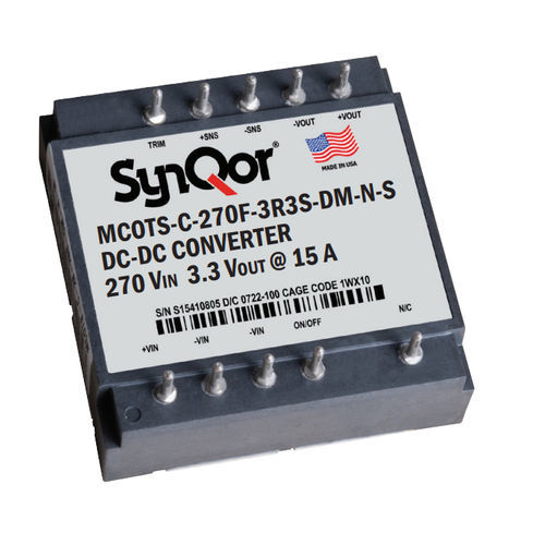 Printed Circuit DC DC Converter Mil COTS 270F SYNQOR Regulated