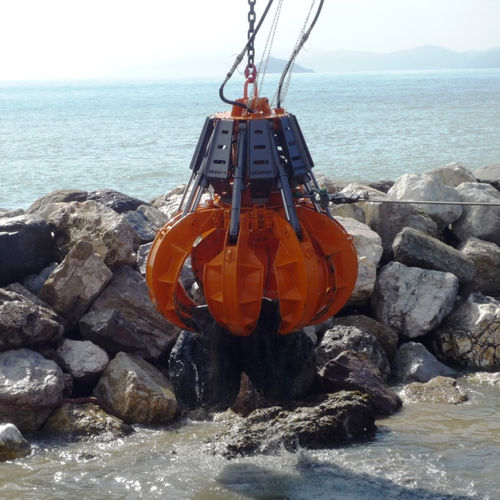 Orange Peel Grab Negrini Hydraulic Scrap For Stone