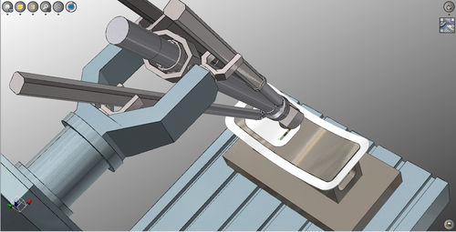 3D CAD / CAM software for mold making, 3-axis roughing and finishing NCSIMUL Machine - Mold & Die SPRING TECHNOLOGIES