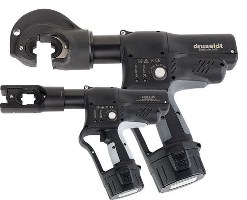 battery-operated pipe crimping and cutting tool 10 - 300 mm&sup2;  Druseidt