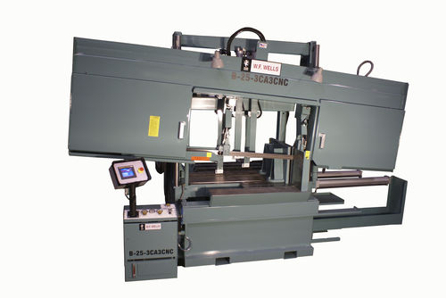 CNC automatic dual column horizontal band saw B-25-3CA3 CNC WF Wells Inc