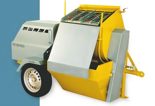 combinated plaster sprayer and floor-screed conveyor PS 3000 building equipment