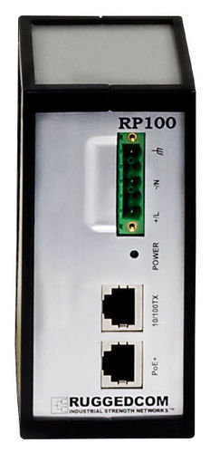 external AC/DC power supply: Power over Ethernet (PoE) injector / splitter 32.7 W | RP100 RuggedCom