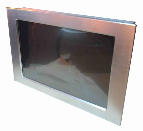 fanless wide touch screen industrial panel PC 19", Intel Atom N270, 1.6 GHz, max. 2 GB | KD8NATOMW-19T2N Kingdy Technology Inc