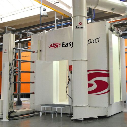 fast color changing powder coating booth (EasyCompact) SAMES Technologies