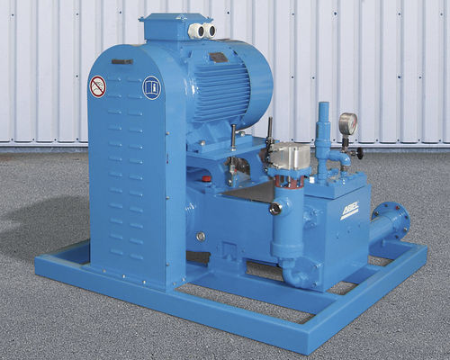 high-pressure triplex plunger pump max. 80 m&sup3;/h (350 GPM), max. 25 MPa (3625 psi) | ABEL HPT ABEL GmbH & Co. KG