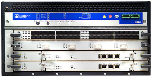 industrial communication edge router 960 Gbps | MX240 Juniper Networks