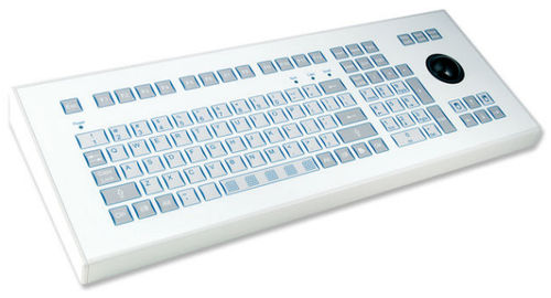 industrial keyboard with trackball 0.3 mm, 2.6 N, IP65 | KS15266 INDUKEY