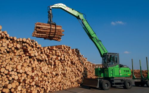 knuckleboom log loader max. 38.5 t, max. 11.3 m | 735 M-HD SENNEBOGEN Maschinenfabrik GmbH
