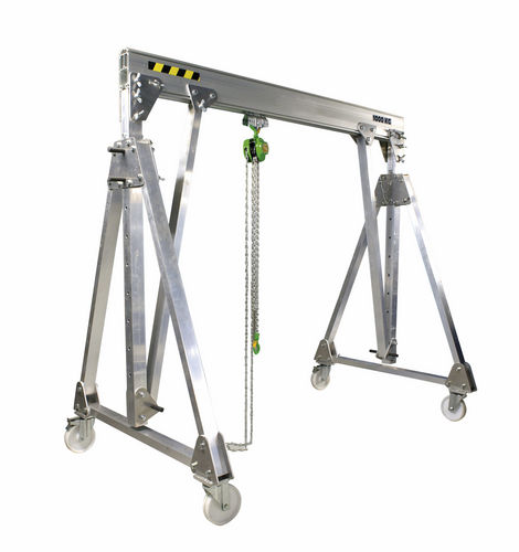 mobile aluminum workshop gantry crane 250 - 2000 kg, 2 - 6 m, 1.55 - 3 m | PADC COMEGE