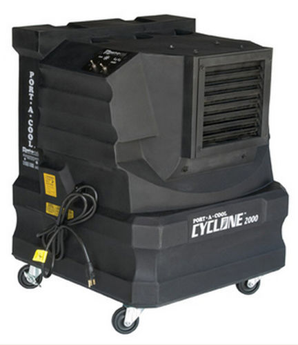 mobile evaporative cooler 3 398 m/h, 46 m&sup2; | cyclone 2000 lc-europe