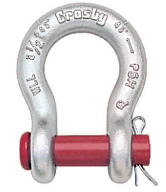 pin type bow shackle max. 35 t | G-213/S-213 series The Crosby Group