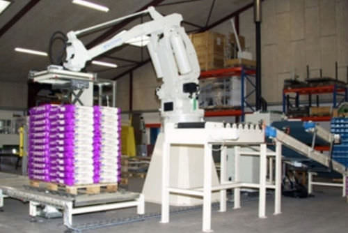 robotic palletizer: articulated type max. 4 000 U/h Ehcolo A/S