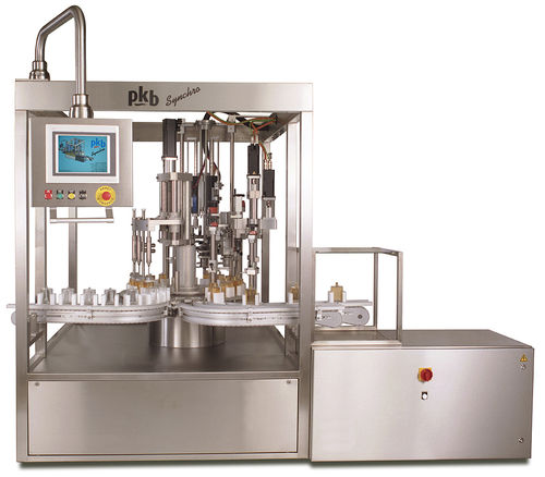 rotary filler and corking machine for liquids (cosmetic products, perfumes) Synchro PKB