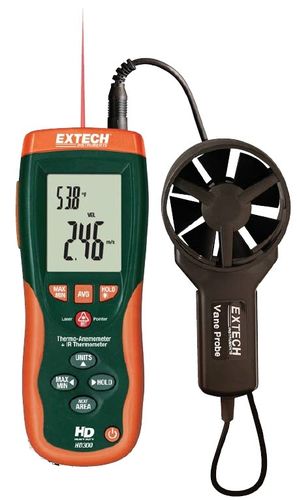 thermo-anemometer -50 To 500 &ordm;C, 0.4 - 30.00 m/s | HD300 Extech