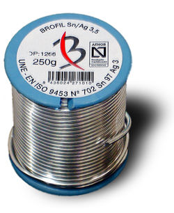 welding/brazing/soldering wire BROFIL Sn/Ag3,5 Broquetas