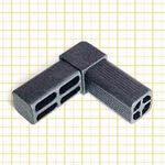 Square tube connector 7640001 Ave Trans. Mec.