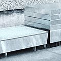 2-drum containment bund / steel - 1 200 x 800 x 340 mm | EKON 102Z