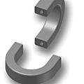 Aluminium handle - B408