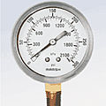 Bourdon tube pressure gauge - 5000 psi