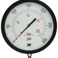 Bourdon tube pressure gauge / brass - 200 - 300 mm