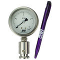 Bourdon tube pressure gauge / sanitary - 63 mm | MT100