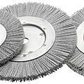 circular brush / deburring / for cleaning / metallic - ø 80 - 300 mm (3 - 12 in) | SIC, STA, ROF series