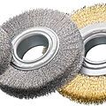circular brush / deburring / for cleaning / metallic - ø 80 - 350 mm | STA, ROF, MES series