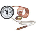 clock-face pressure gauge and thermometer - MFT