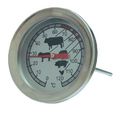 clock-face thermometer / stainless steel - 0 - 120 °C