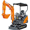 crawler mounted mini excavator - 1100 kg, 9.5 kW | ZX8-2