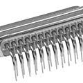 D-Sub connector / dip solder - 90°, 2.54 mm