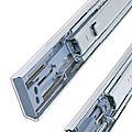 drawer slide / telescopic / with soft close - 40 - 90 kg