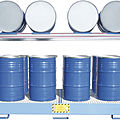 drums with retention tank shelving - SCAFFALATURA PER FUSTI CON VASCA DI RITENZIONE
