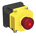 emergency stop push-button switch / panel-mount / waterproof - IP65