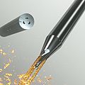 finishing end mill / for titanium - ø 0.3 - 6 mm | CrazyMill Cool™