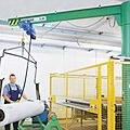 full rotation jib crane / pillar / inverted - 80 - 1 000 kg, 2 - 7 m | D-GS series