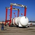 gantry crane / rubber-tired - 30 - 200 t | DB Series