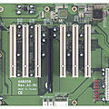 half-size backplane / PCI / PICe - 6 x PCI, 1 x PCIe | HAB208