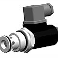 hydraulic solenoid valve / cartridge - max. 150 dm³/min, max. 21 MPa | 2URES10
