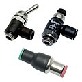 instant fitting / pneumatic / brass / nickeled - LF 3600