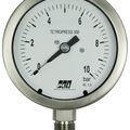 liquid filled Bourdon tube pressure gauge / stainless steel - 40 - 150 mm, 1 - 600 bar | TP300