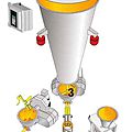gravimetric dispenser / for plastic pellets - Colorblend M-G