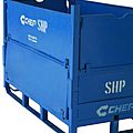 metal sheet container - 1 160 x 630 x 820 mm, max. 1 000 kg