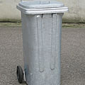 metallic container / waste / 2-wheel - max. 600 x 740 x 1 070 mm, max. 240 l | MGBS series