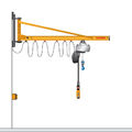 overbraced jib crane / wall-mounted / rotating - 80 - 1 000 kg, 2 000 - 7 000 mm | CS/LW series