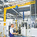 pillar jib crane / inverted / rotating - 80 - 2 000 kg, 270° | D-AS series