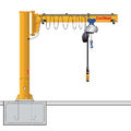pillar jib crane / inverted / rotating - 80 - 500 kg, 2 000 - 7 000 mm | CS/LSX series