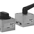 pneumatic valve / manually-operated - max. 10 bar, 350 l/min | DRS series