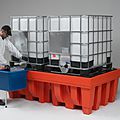polyethylene containment bund / cubitainer - 2 380 x 1 418 x 748 mm | POLYECO 320 EPA
